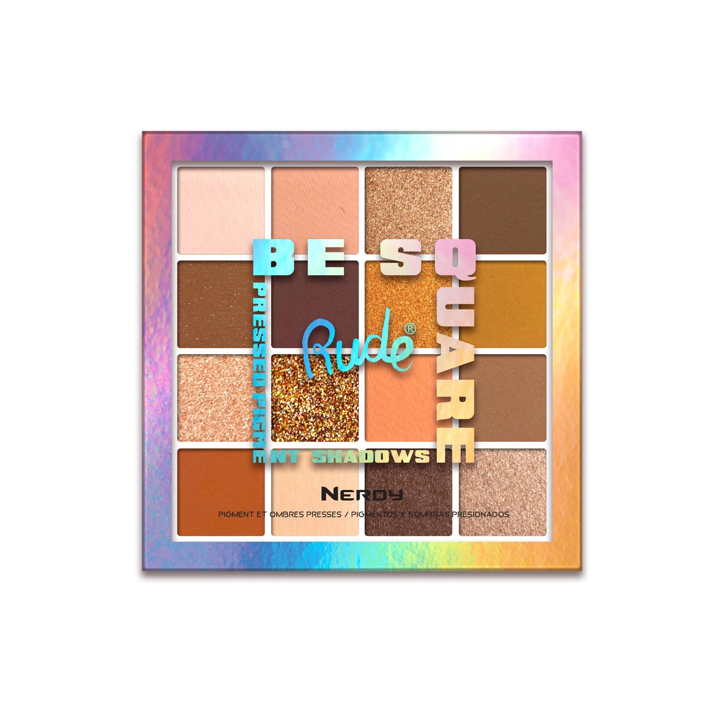 RUDE - Be Square Pressed Pigments & Shadows Palette