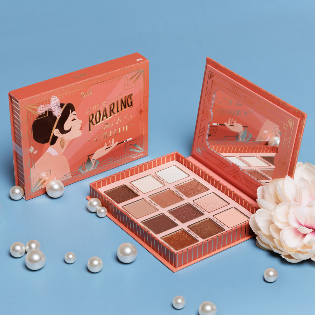 RUDE - The Roaring 20's 12 Color Eyeshadow Palette - Soubrette