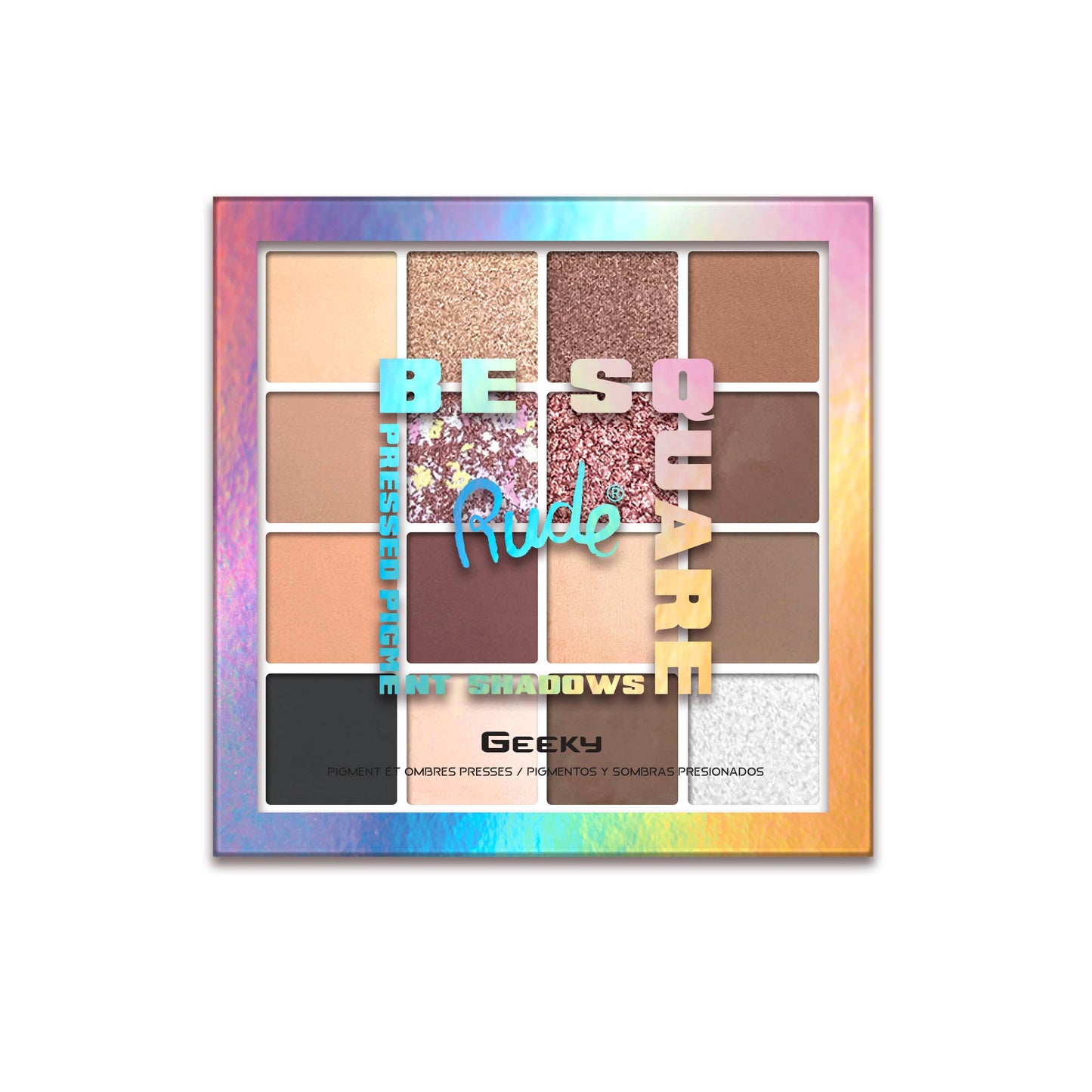 RUDE - Be Square Pressed Pigments & Shadows Palette