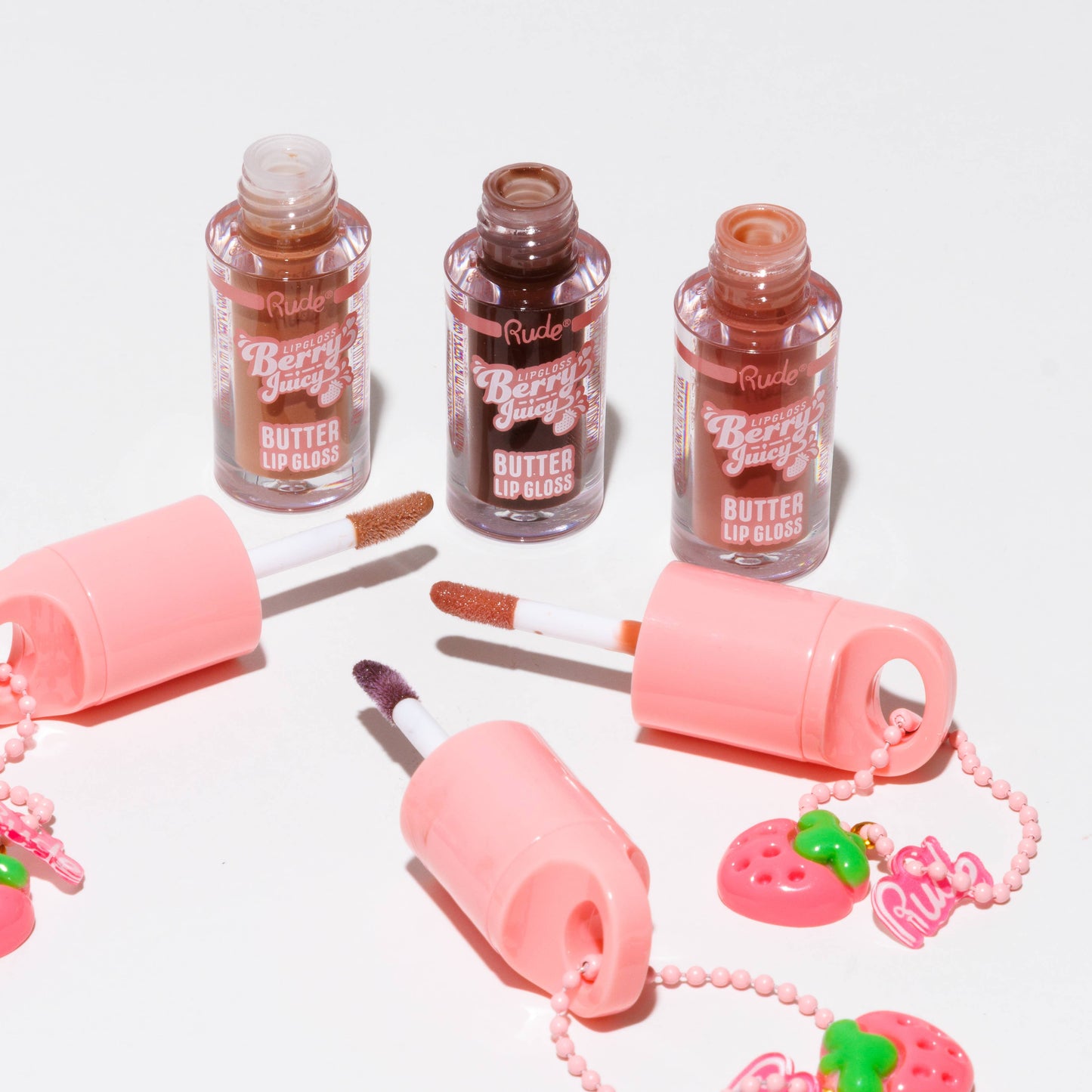 RUDE - Berry Juicy Butter Lip Gloss Keychain